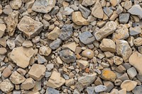 Rubble wall rubble gravel pebble.