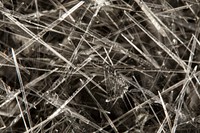 Textured wire Glass invertebrate arachnid crystal.