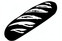 Baguette Bread clothing stencil sticker.