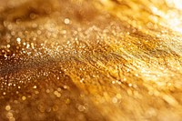 Satin paper texture glitter gold chandelier.