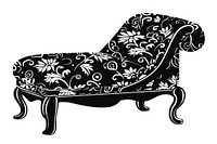 Ottoman furniture chaise smoke pipe.
