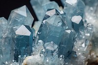 Aquamarine Gemstone crystal mineral quartz.