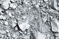 Cement Powder outdoors rubble gravel.