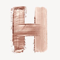 Letter H brush strokes backgrounds drawing sketch.