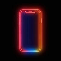 Smartphone neon light.