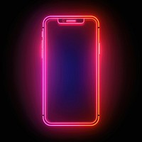 Smartphone neon electronics light.