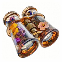 Flower resin binoculars shaped accessories accessory jewelry.