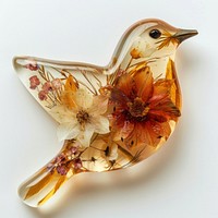 Flower resin bird shaped accessories accessory pottery.