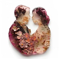 Flower resin bride and groom shaped accessories accessory gemstone.