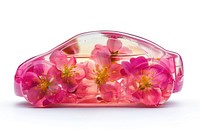 Flower resin car shaped electronics hardware blossom.