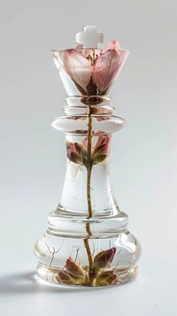 Flower resin chess shaped pottery blossom dessert.
