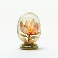 Flower resin joystick shaped pottery blossom glass.