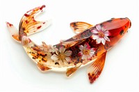 Flower resin koi fish shaped animal carp sea life.
