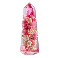 Flower resin lighthouse shaped pottery blossom ketchup.