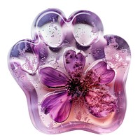 Flower resin paw icon shaped accessories accessory blossom.