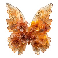 Flower resin wings shaped accessories chandelier accessory.
