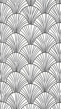 Art deco shell wallpaper pattern architecture illustrated.