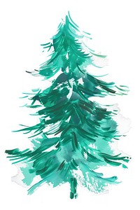 Fir tree in the style of minimalist chandelier christmas festival.