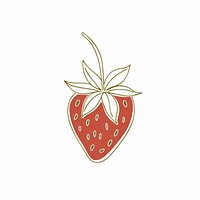 Minimalist symmetrical strawberry produce ketchup pattern.