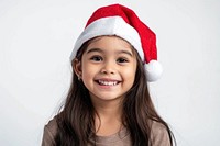 Filipino happy girl wearing santa hat portrait photo photography.