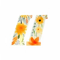 Floral inside quotation mark graphics painting pattern.