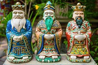Three wise man handicraft wedding person.