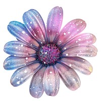 Glitter flower real sticker accessories asteraceae chandelier.