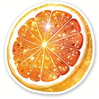 Glitter grapefruit flat sticker confectionery produce sweets.