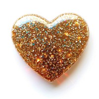 Glitter heart flat sticker accessories accessory gemstone.