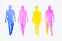Diverse people silhouette person adult.