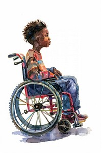 Disabled boy wheelchair furniture machine.