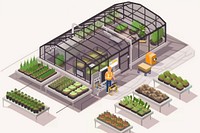 Smart equipment greenhouse gardening outdoors.