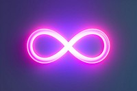 Pastel neon rainbow infinity icon light astronomy outdoors.