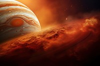 Jupiter-like gas giant with a swirling Great Red Spot moon astronomy universe.