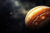 Jupiter-like gas giant with a swirling Great Red Spot moon astronomy universe.