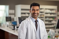South Asian pharmacist coat electronics scientist.