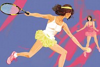 Tennis sports person female.