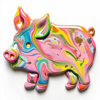 Acrylic pouring pig accessories accessory animal.