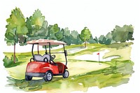 Golf course transportation golf cart vehicle.