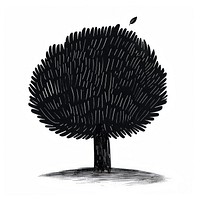 Tree art illustrated silhouette.