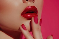Cosmetics lip lipstick person.