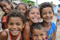 Brazilian kids happy photography portrait.
