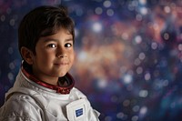 Hispanic boy astronaut person child.