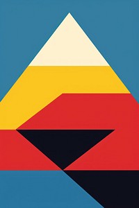 Grid illustration representing of a pyramid triangle outdoors art.