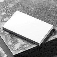 Blank white business card mockup text publication paper.