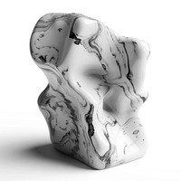 Marble abstract shape form accessories accessory porcelain.