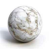 Marble sphere form porcelain pottery plate.