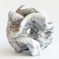 Marble abstract form accessories porcelain accessory.