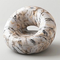 Marble doughnut chair sculpture accessories porcelain accessory.