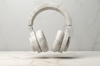 Marble headphones sculpture electronics clothing footwear.